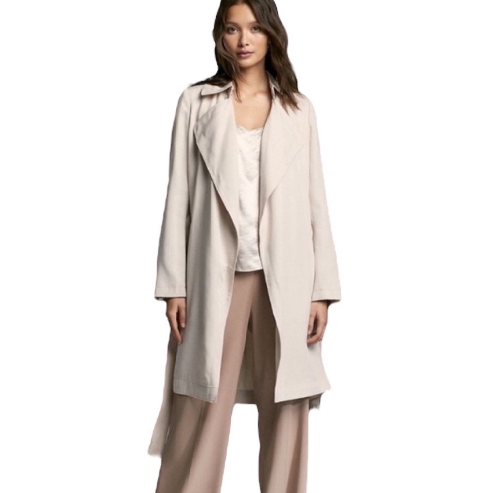Babaton Aritzia Maximo Light Tan Trench Coat in Denude - S